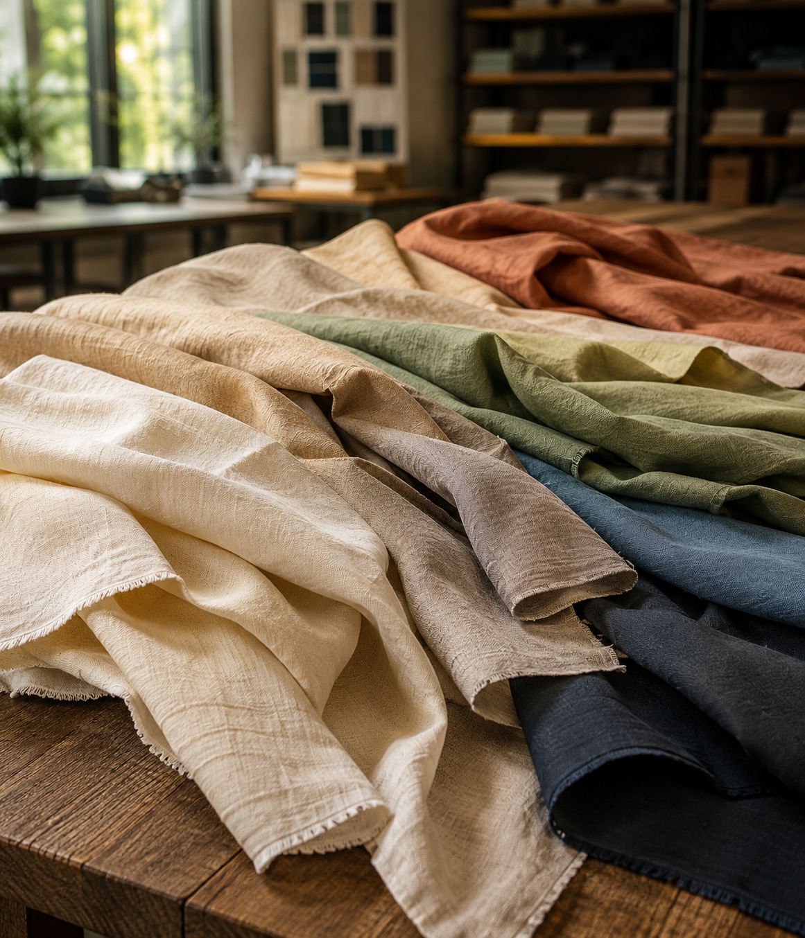 SUMAN TEX Pure Linen Fabrics